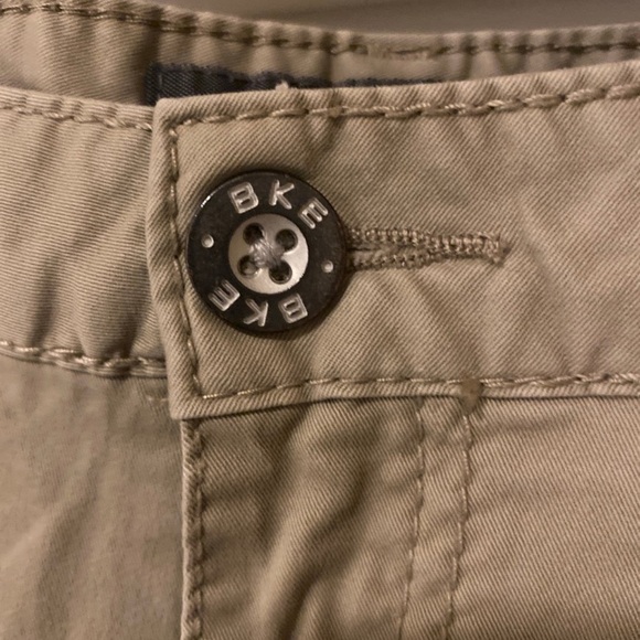 BKE Pants Mens 34 S Beige Khaki Jake Straight Stretch Flat Front Casual - Picture 5 of 8